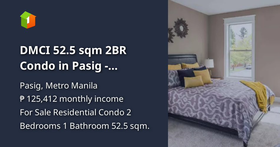 DMCI 52.5 sqm 2BR Condo in Pasig FAIRLANE RESIDENCES near Megamall