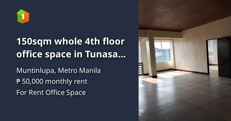 150sqm whole 4th floor office space in Tunasan, Muntinlupa City near