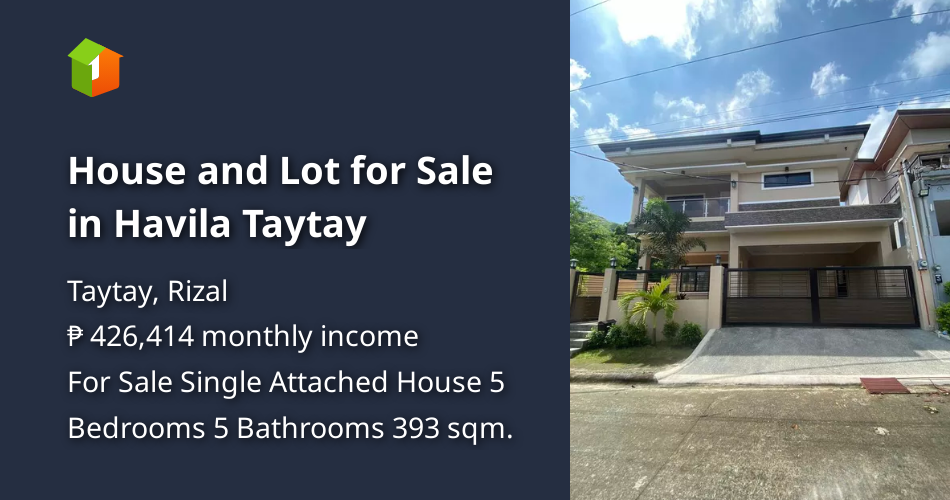 House and Lot for Sale in Havila Taytay [House and Lot 🏘️] (March 2024