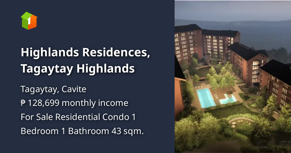 Highlands Residences, Tagaytay Highlands [Condo 🏙️] (July 2024) in