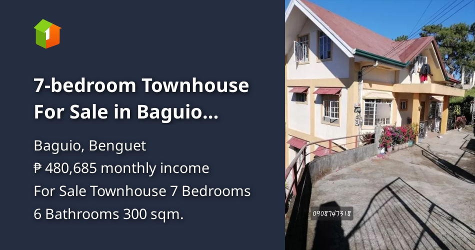 7bedroom Townhouse For Sale in Baguio Benguet [House and Lot 🏘️
