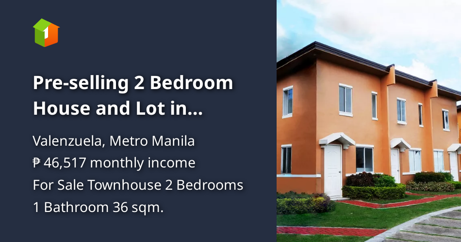 Preselling 2 Bedroom House and Lot in Valenzuela City, Metro Manila