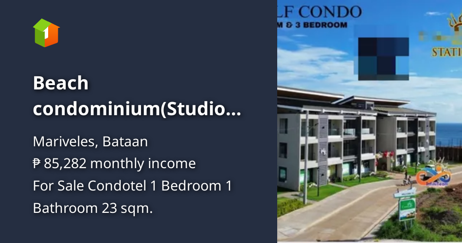 Beach condominium(Studio Type Unit)with overlooking West sea view and ...