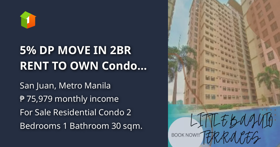5 DP MOVE IN 2BR RENT TO OWN Condo San Juan N Domingo Gilmore Aurora [Condo 🏙️] (September 2024