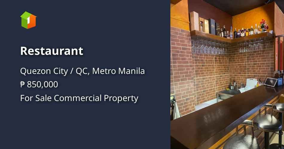 Restaurant Property 🏭] (October 2023) in Quezon City / QC