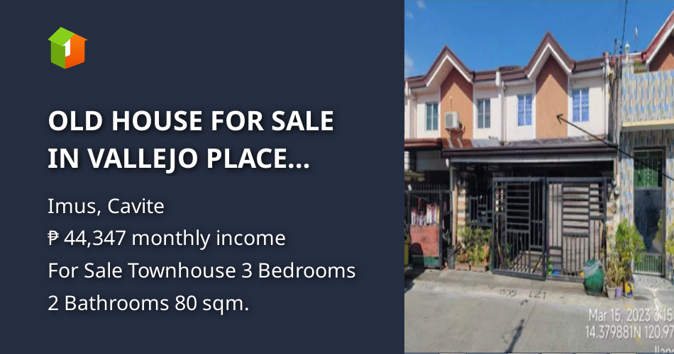 OLD HOUSE FOR SALE IN VALLEJO PLACE PHASE 2 IMUS, CAVITE [Houses and
