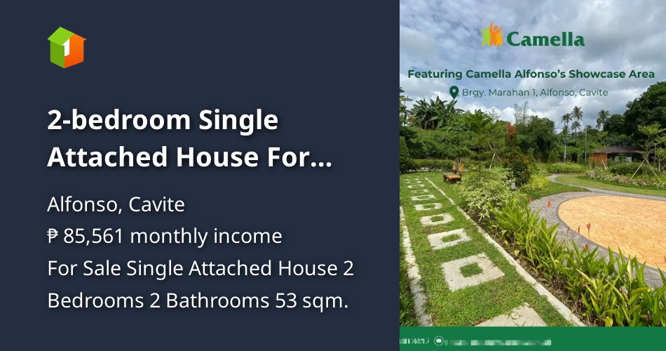 2bedroom Single Attached House For Sale in Alfonso Cavite [House and