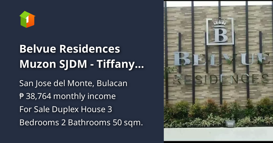 Belvue Residences Muzon SJDM Tiffany Model [House and Lot 🏘️] (July