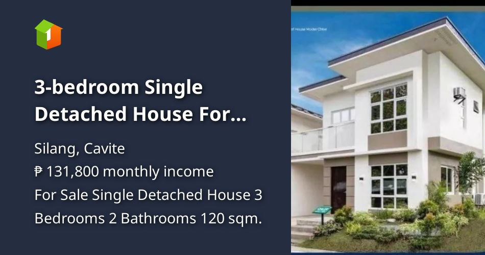 3bedroom Single Detached House For Sale in Metrogate Silang Estates
