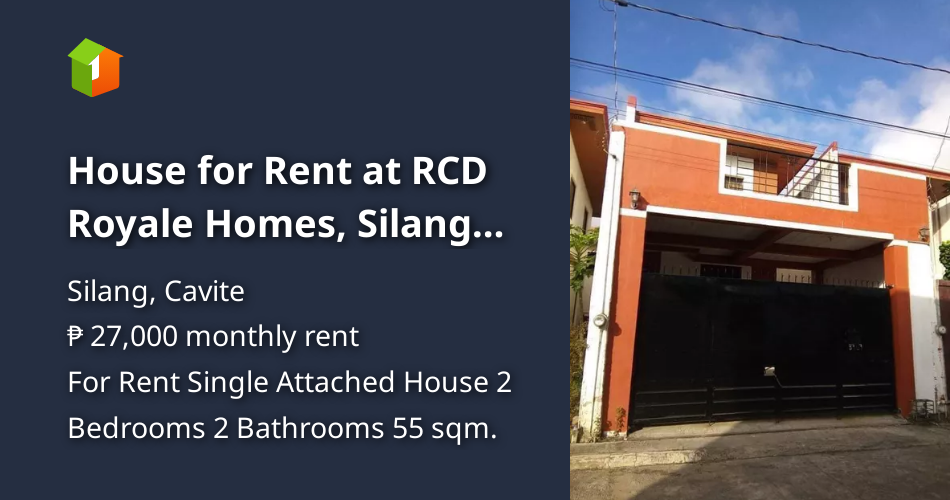 House for Rent at RCD Royale Homes, Silang Cavite [House and Lot 🏘️