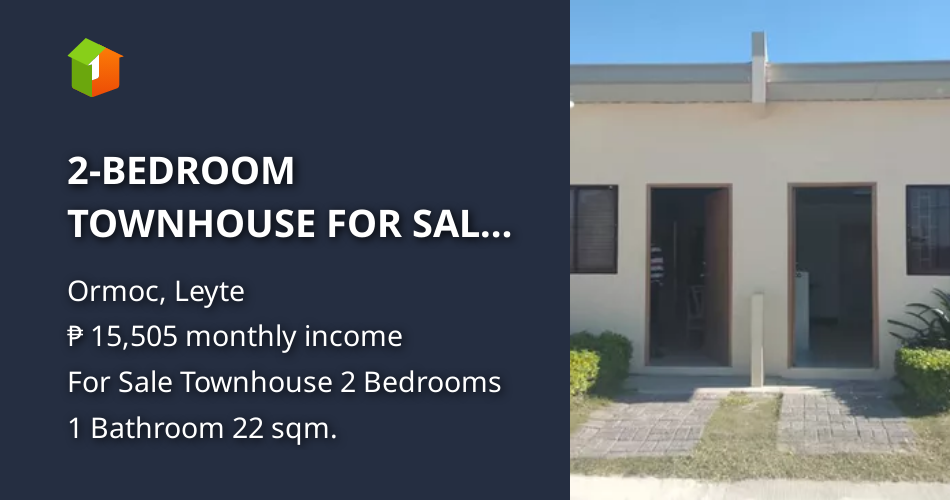 2BEDROOM TOWNHOUSE FOR SALE IN ORMOC LEYTE [House and Lot 🏘️] (August