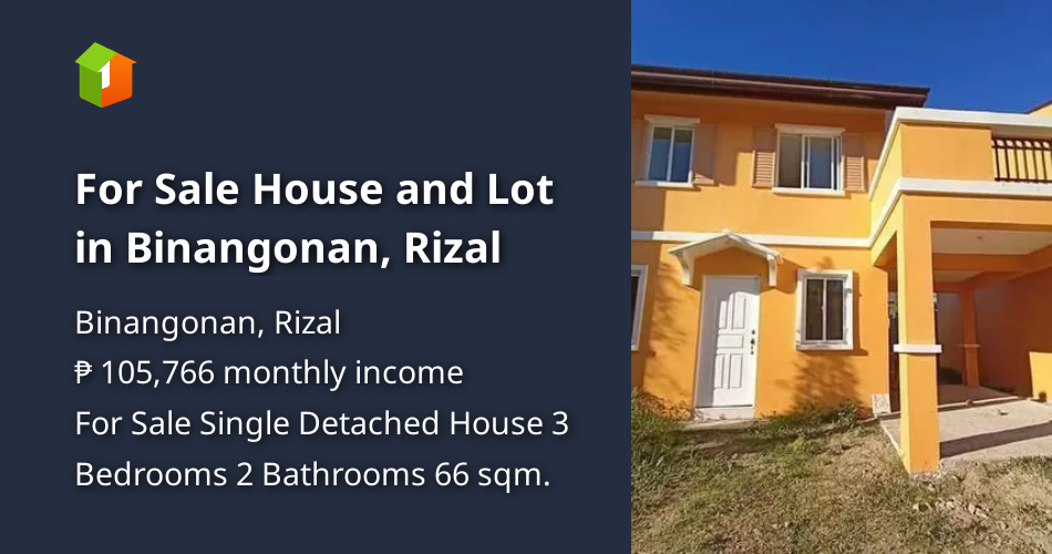 For Sale House and Lot in Binangonan, Rizal [Houses and Lots 🏘️