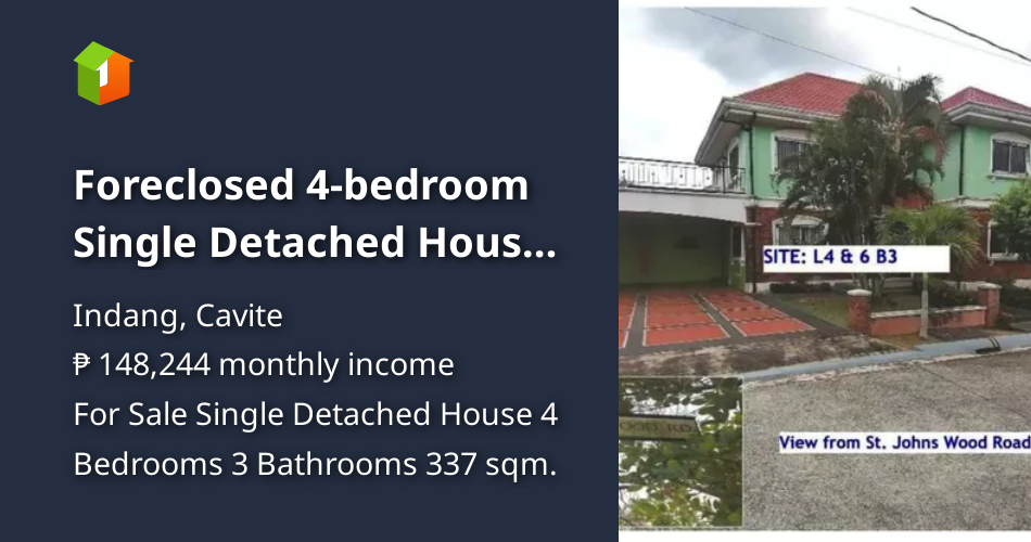 Foreclosed 4bedroom Single Detached House For Sale in Indang Cavite