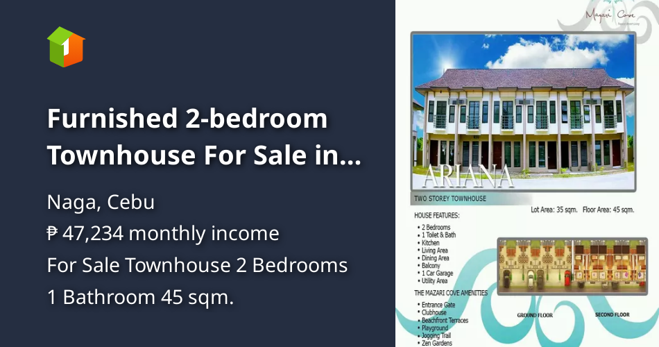 Furnished 2bedroom Townhouse For Sale in Naga Cebu [House and Lot 🏘️