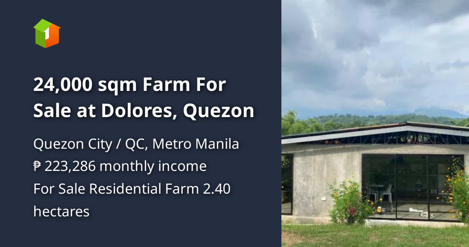 24,000 sqm Farm For Sale at Dolores, Quezon [Lot 🚜] (June 2024) in