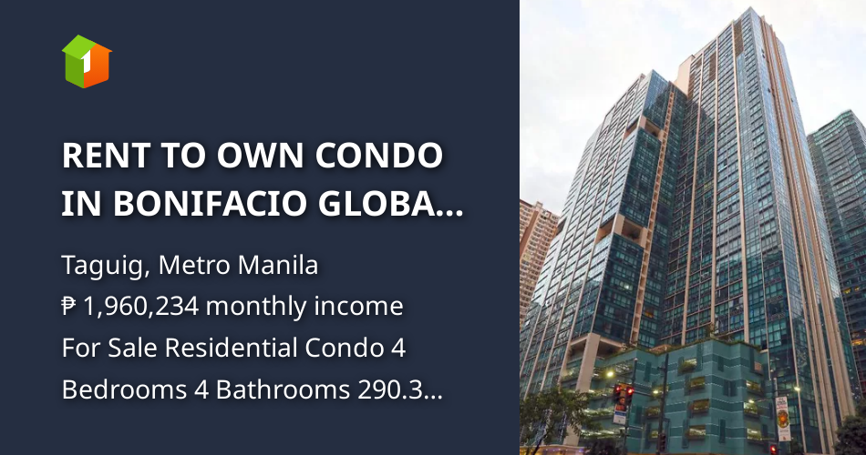 RENT TO OWN CONDO IN BONIFACIO GLOBAL CITY [Condo 🏙️] (May 2024) in