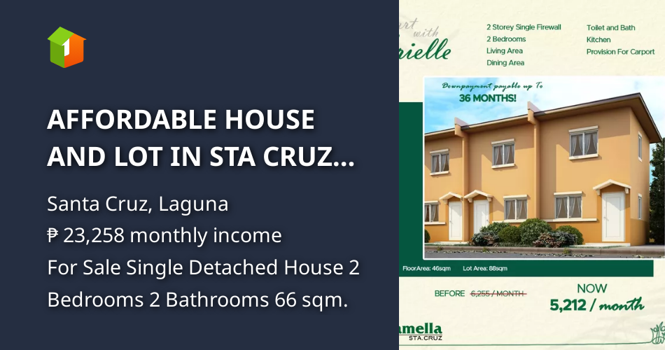 AFFORDABLE HOUSE AND LOT IN STA CRUZ LAGUNA [House and Lot 🏘️] (January