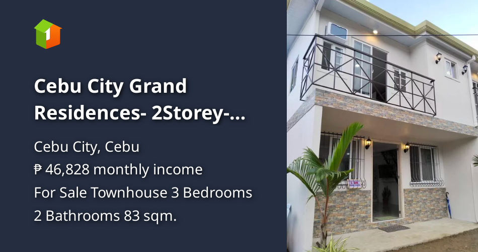 Cebu City Grand Residences 2StoreyTownhouse in Binaliw, Cebu City [House and Lot 🏘️] (October