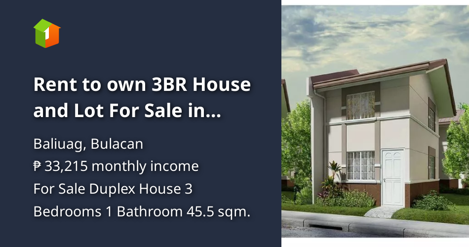 Rent to own 3BR House and Lot For Sale in Baliuag Bulacan [House and Lot 🏘️] (September 2024) in