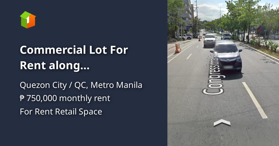 Commercial Lot For Rent along Congressional Avenue Quezon City