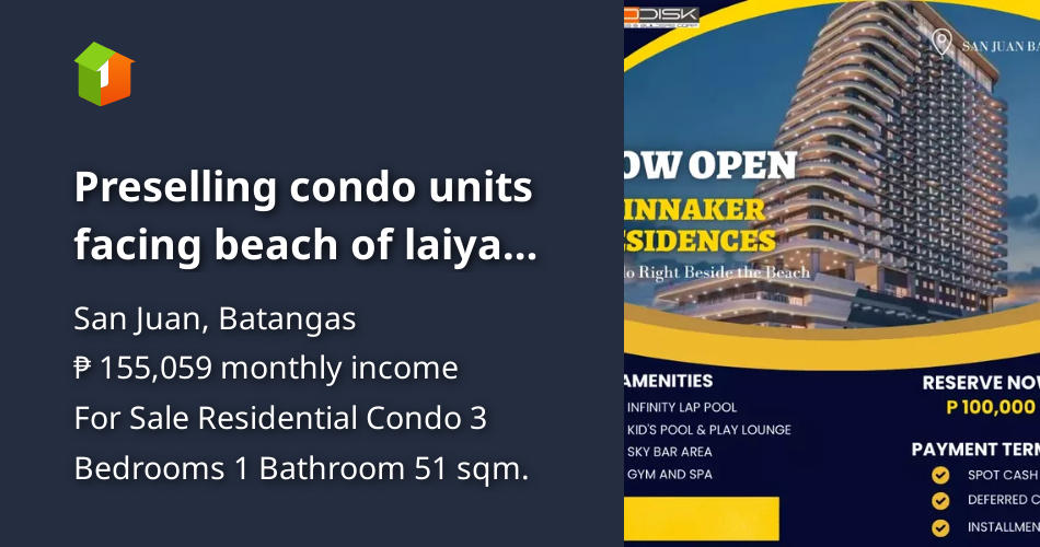 Preselling condo units facing beach of laiya san juan batangas [Condo 🏙️] (May 2023) in San Juan