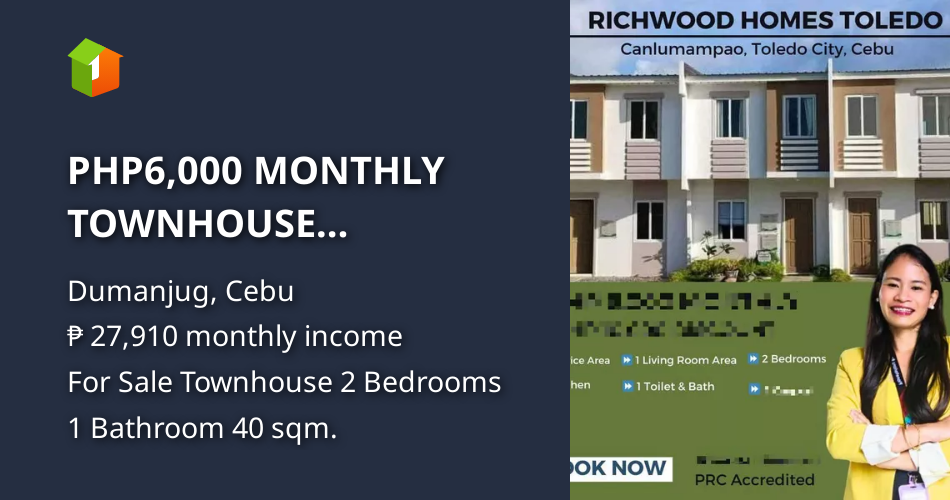 House & Lot For Sale in Dumanjug Cebu No Down Payment 2,416 monthly