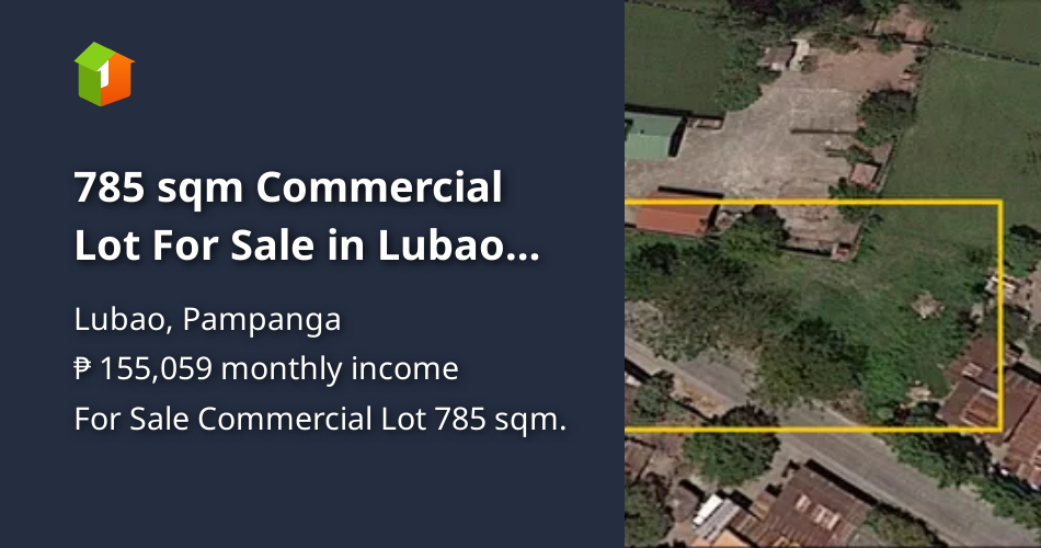 785 sqm Commercial Lot For Sale in Lubao Pampanga [Lot 🚜] (September