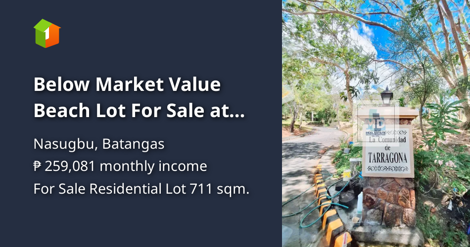 Below Market Value Beach Lot For Sale at Terrazas De Punta Fuego