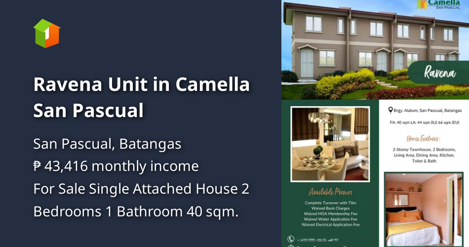 Ravena Unit in Camella San Pascual [House and Lot 🏘️] (March 2024) in