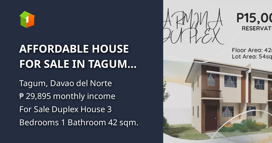 AFFORDABLE HOUSE FOR SALE IN TAGUM CITY [House and Lot 🏘️] (September