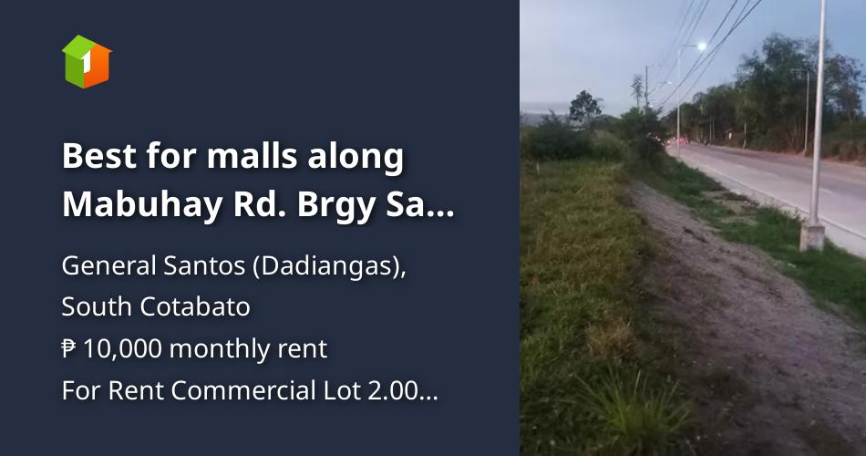 Best for malls along Mabuhay Rd. Brgy San isidro [Lot 🚜] (August 2024
