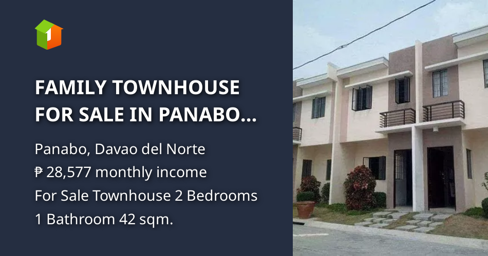 FAMILY TOWNHOUSE FOR SALE IN PANABO CITY DAVAO [House and Lot 🏘️