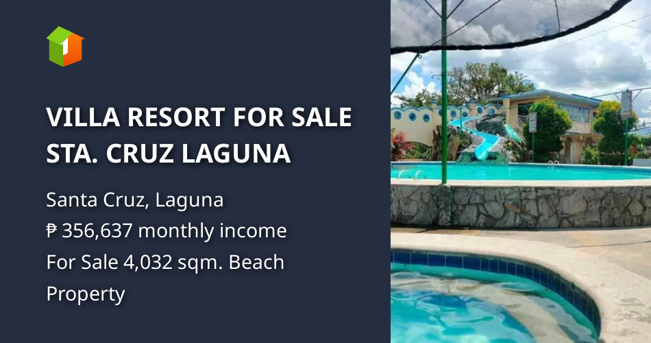 VILLA RESORT FOR SALE STA. CRUZ LAGUNA [Beach Property 🏖️] (August 2024