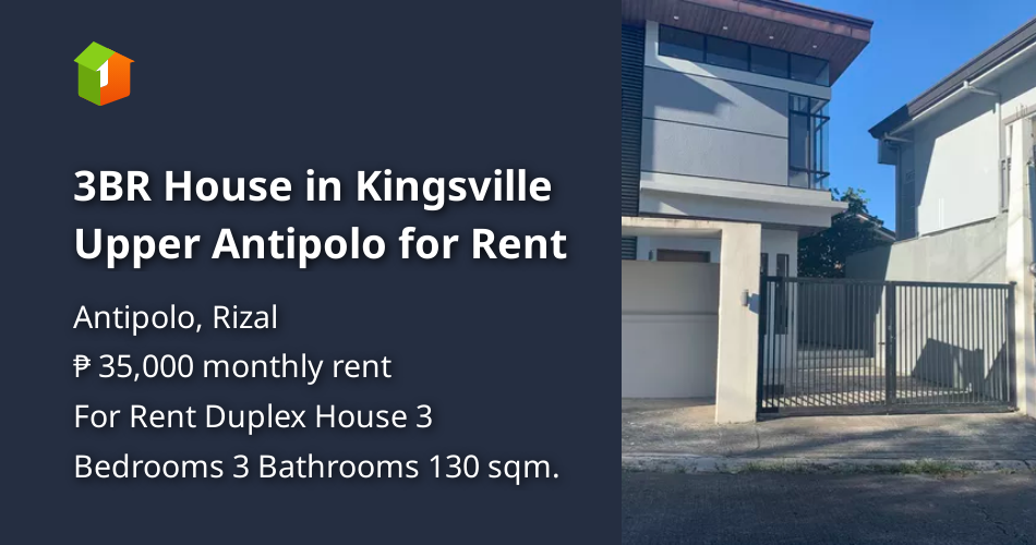 3BR House in Kingsville Upper Antipolo for Rent [House and Lot 🏘️