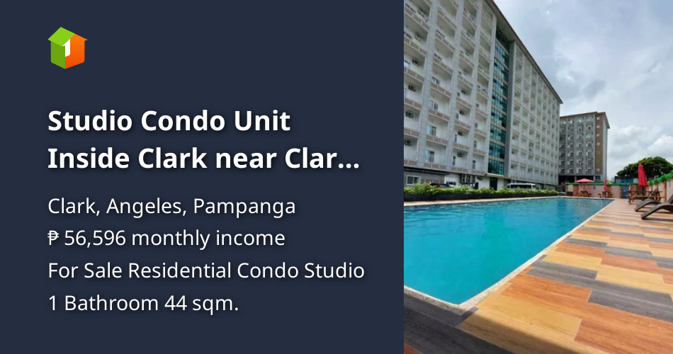 Studio Condo Unit Inside Clark near Clark Airport [Condo 🏙️] (September