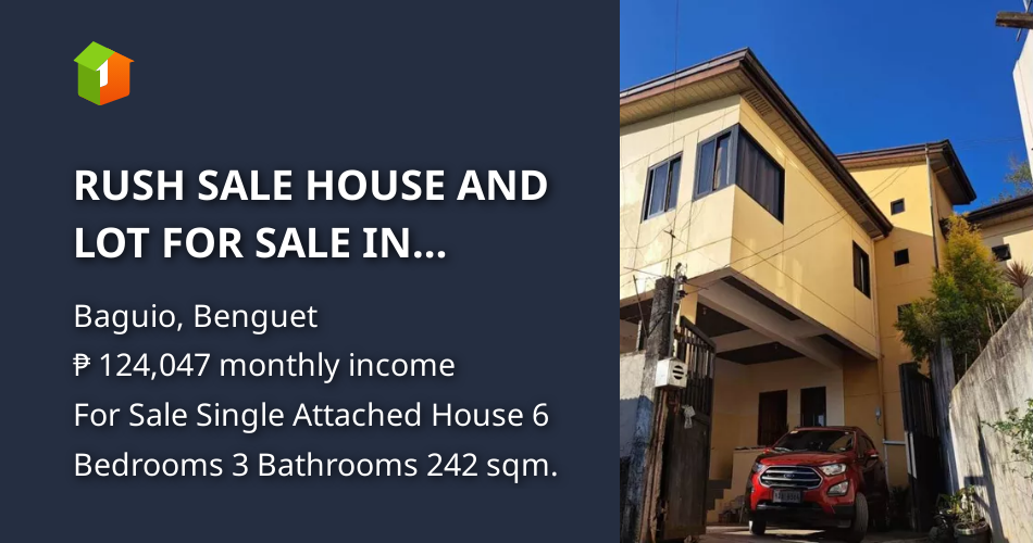 RUSH SALE HOUSE AND LOT FOR SALE IN PINSAO BAGUIO CITY [House and Lot 🏘️] (July 2024) in Baguio