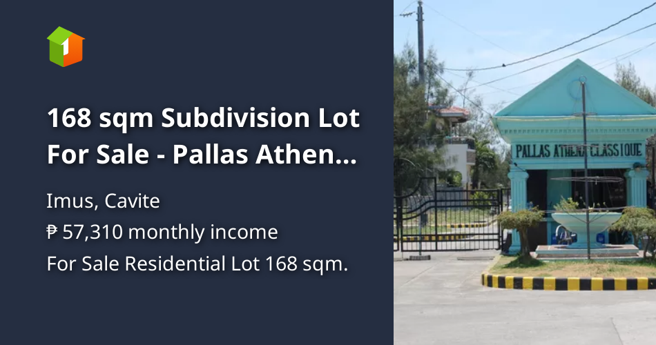 151 sqm Subdivision Lot For Sale Pallas Athena Classique Imus Cavite