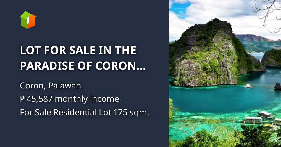 LOT FOR SALE IN THE PARADISE OF CORON PALAWAN [Lot 🚜] (November 2023