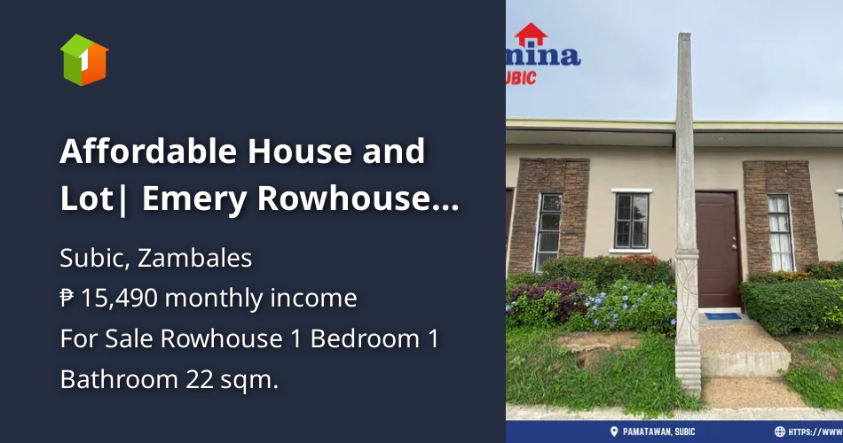 Affordable House and Lot Emery Rowhouse Lumina Subic [House and Lot