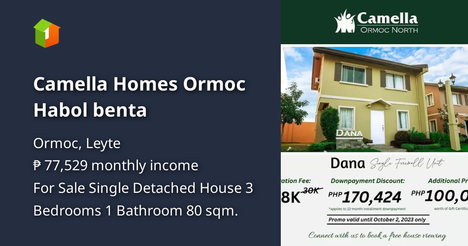 Camella Homes Ormoc Habol benta [House and Lot 🏘️] (October 2023) in