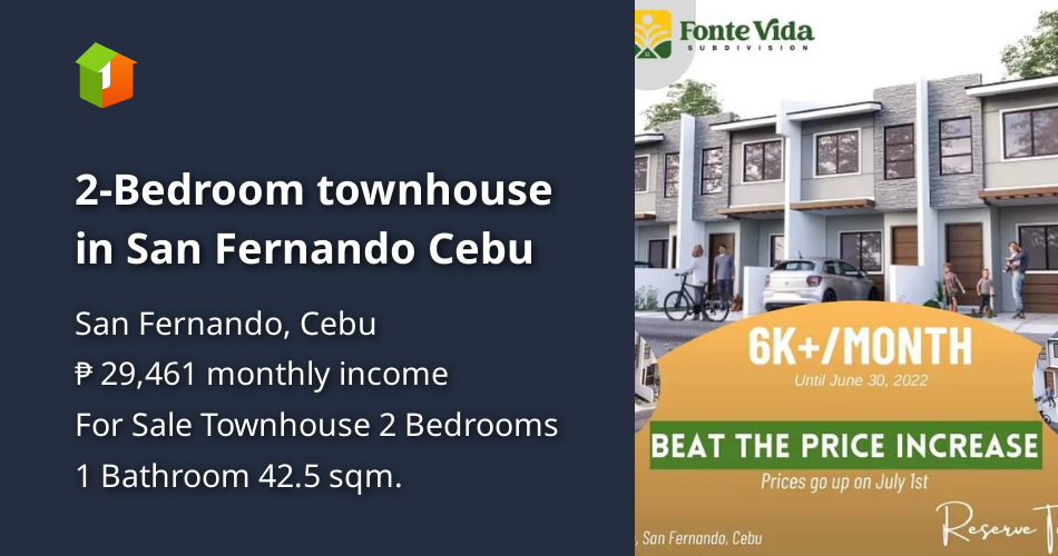 2Bedroom townhouse in San Fernando Cebu [House and Lot 🏘️] (July 2022