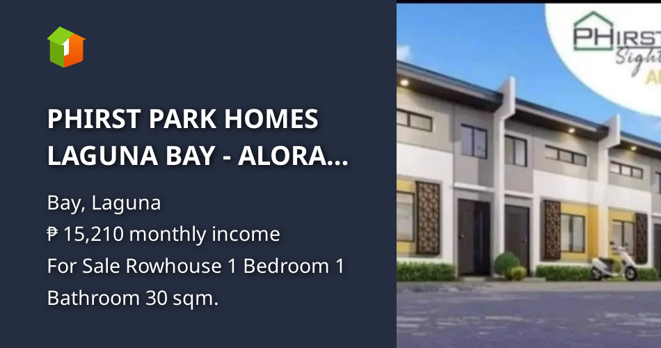 PHIRST PARK HOMES LAGUNA BAY - ALORA END (THRU PAG IBIG) 60sqm [House