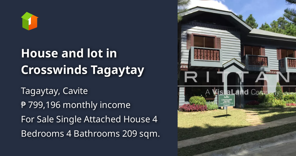 House and lot in Crosswinds Tagaytay [House and Lot 🏘️] (October 2021) in Tagaytay, Cavite for