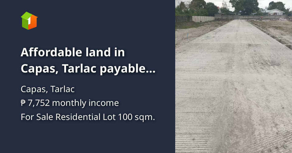 Affordable land in Capas, Tarlac payable for 4 years [Lot 🚜] (July 2024
