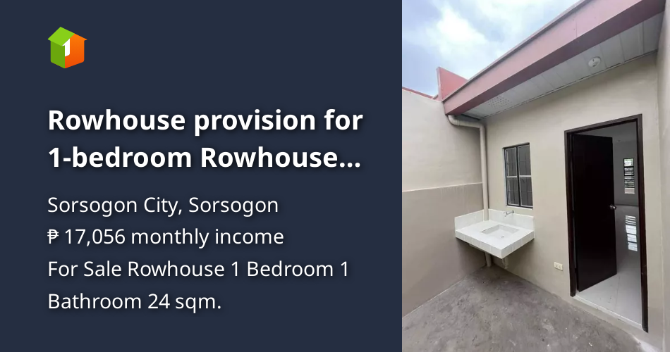 Rowhouse provision for 1bedroom Rowhouse For Sale in Sorsogon Bicol