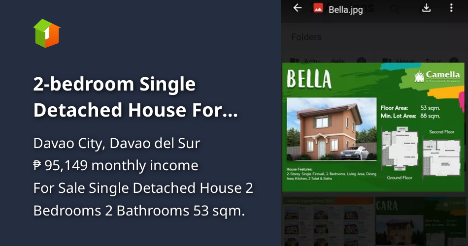 2bedroom Single Detached House For Sale in Davao City Davao del Sur