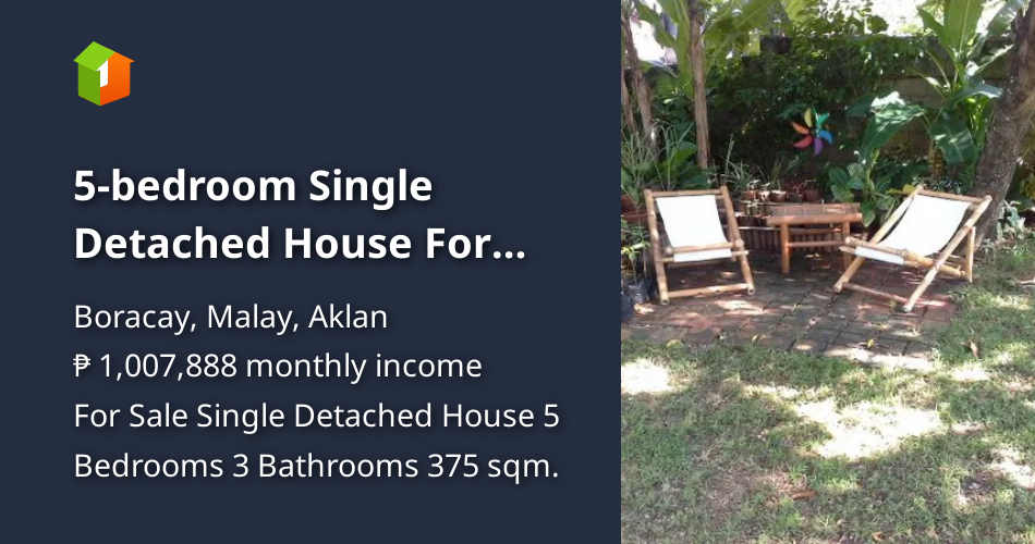 5bedroom Single Detached House For Sale in Boracay Malay Aklan [Houses