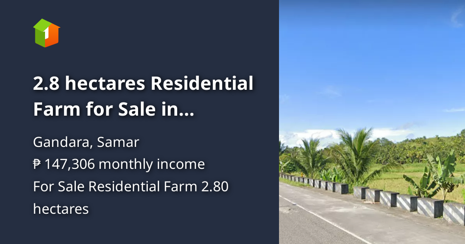 2.8 hectares Residential Farm for Sale in Gandara, Samar