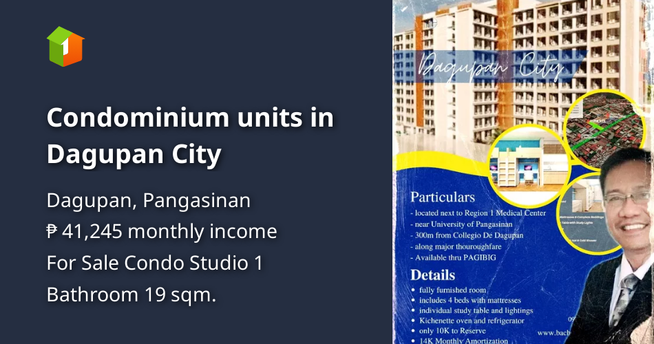 Condominium units in Dagupan City [Condo 🏙️] (August 2024) in Dagupan