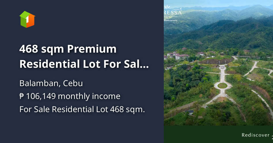 468 sqm Premium Residential Lot For Sale in Balamban, Cebu [Lot 🚜